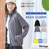 トップス ラッシュガード 長袖 | Honeys | 詳細画像1