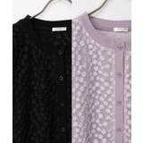 トップス カーディガン フラワー刺繍 | Honeys | 詳細画像16 