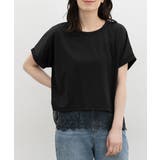 ブラック | トップス カットソー 半袖 | Honeys