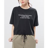 ブラック | トップス Tシャツ 半袖Tシャツ | Honeys