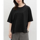 ブラック | トップス Tシャツ ５分袖Tシャツ | Honeys