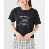 ブラック | トップス Tシャツ 半袖Tシャツ | Honeys