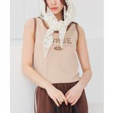 ベージュ | トップス タンクトップ ロゴ | Honeys