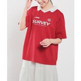 レッド | トップス カットソー 半袖 | Honeys