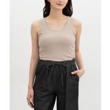 ベージュ | トップス タンクトップ UVカット | Honeys
