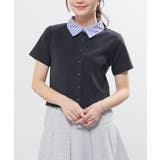 ブラック | トップス カーディガン 半袖 | Honeys