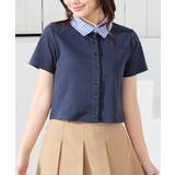 ネイビー | トップス カーディガン 半袖 | Honeys