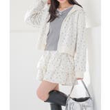 アイボリー花柄 | ボトムス スカート ミニスカート | Honeys