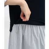 ワンピース ロング丈 レイヤード風ワンピース | Honeys | 詳細画像12