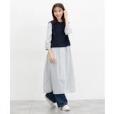 ワンピース ロング丈 レイヤード風ワンピース | Honeys | 詳細画像4