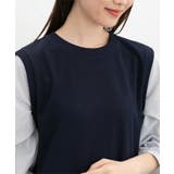 ワンピース ロング丈 レイヤード風ワンピース | Honeys | 詳細画像9