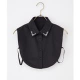 付け衿 パールビジュー レギュラーカラー | Honeys | 詳細画像13 