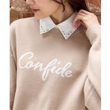 付け衿 パールビジュー レギュラーカラー | Honeys | 詳細画像3 