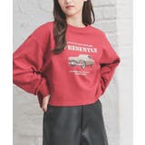 レッド | トップス スウェット 長袖 | Honeys