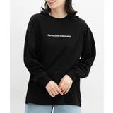 ブラック | トップス カットソー 長袖 | Honeys