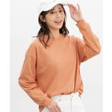 オレンジ | トップス カットソー 長袖 | Honeys