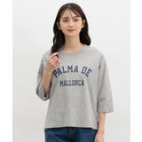 トップス Tシャツ ７分袖Tシャツ | Honeys | 詳細画像11 
