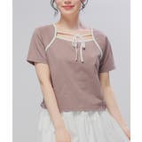 モカ | トップス カットソー 半袖 | Honeys