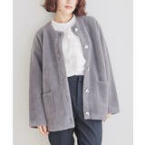 チャコール | アウター コート ハーフコート | Honeys