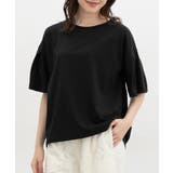 ブラック | トップス Tシャツ 5分袖Tシャツ | Honeys