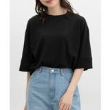 ブラック | トップス Tシャツ 5分袖Tシャツ | Honeys