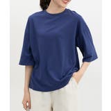 ダークブルー | トップス Tシャツ 5分袖Tシャツ | Honeys