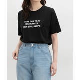 ブラック | トップス Tシャツ 半袖Tシャツ | Honeys