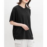 ブラック | トップス カットソー 半袖 | Honeys