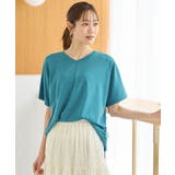 ブルーグリーン | トップス カットソー 半袖 | Honeys