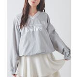 グレー | トップス ブラウス 長袖 | Honeys