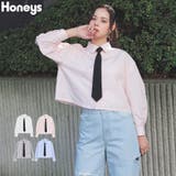 トップス ブラウス 長袖 | Honeys | 詳細画像1 