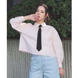 ピンクストライプ | トップス ブラウス 長袖 | Honeys
