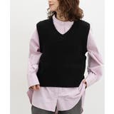 ブラック | トップス ベスト ジレ | Honeys