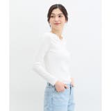 トップス 長袖 Vネック | Honeys | 詳細画像3 