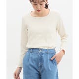 アイボリー | トップス 長袖 スクエアネック | Honeys