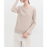 ベージュ | トップス カットソー 長袖 | Honeys