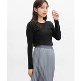 ブラック | トップス カットソー 長袖 | Honeys