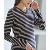 コン×ベージュ | トップス カットソー 長袖 | Honeys