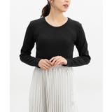 ブラック | トップス カットソー 長袖 | Honeys