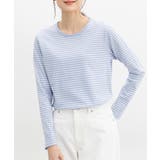 サックス×オフ | トップス Tシャツ カットソー | Honeys