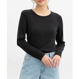 ブラック | トップス カットソー 長袖 | Honeys