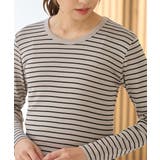 ベージュ×クロ | トップス Tシャツ ロンＴ | Honeys