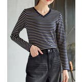 コン×ベージュ | トップス Tシャツ ロンＴ | Honeys