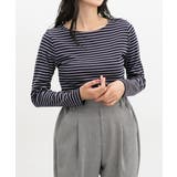 コン×パープル | トップス Tシャツ ロンT | Honeys