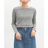 杢グレー×コン | トップス Tシャツ ロンT | Honeys