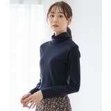 ネイビー | トップス カットソー 長袖 | Honeys