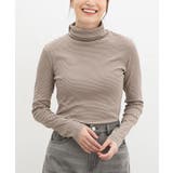 グレーボーダー | トップス カットソー 長袖 | Honeys