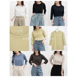 トップス Tシャツ ７分袖Tシャツ | Honeys | 詳細画像3 