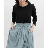 ブラック | トップス Tシャツ ７分袖Tシャツ | Honeys