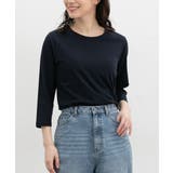 ネイビー | トップス Tシャツ ７分袖Tシャツ | Honeys
